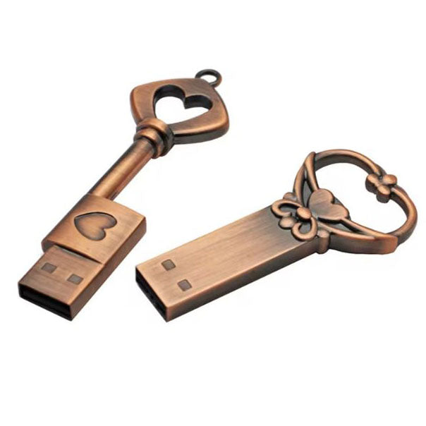 Copper USB stick with 64GB capacity