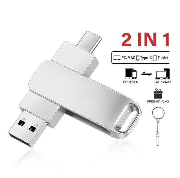 Dual connection USB stick