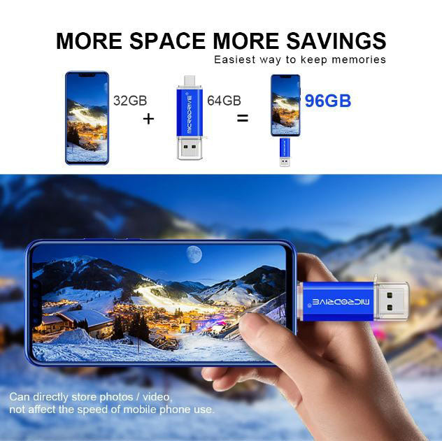 16GB USB flash drive for tablets and PCs