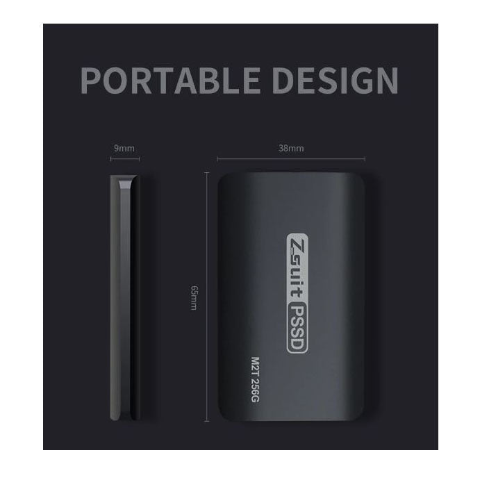 ZSuit external SSD compatible with multiple systems