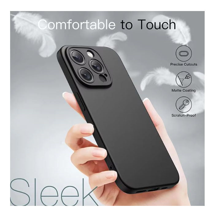 Black silicone case for iPhone 13 Pro
