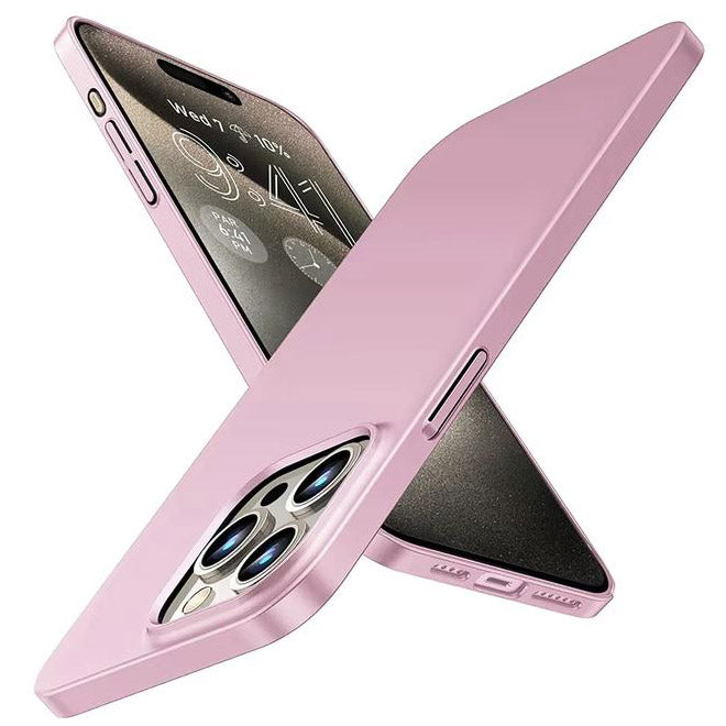 Pink iPhone 13 Pro Max cover with raised edges
