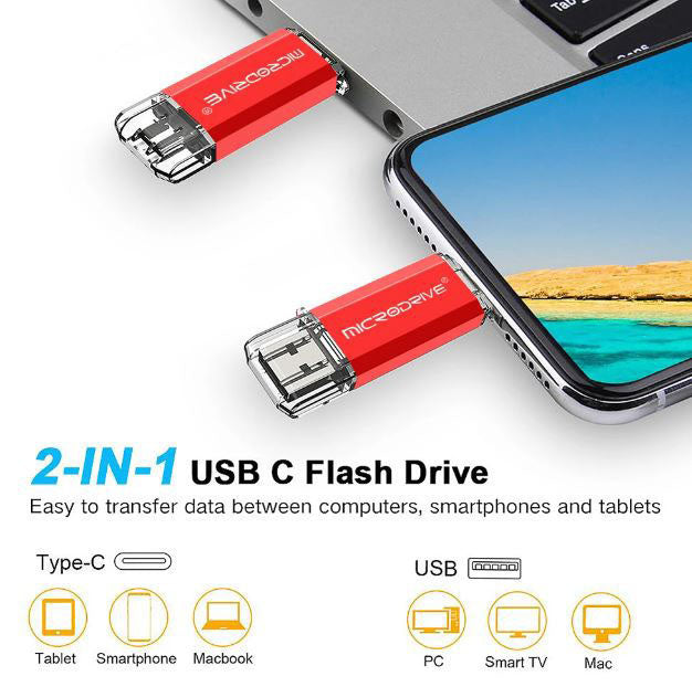 Silver USB 2.0 flash drive 16GB